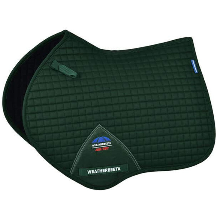 2025 Weatherbeeta Prime Air-Tec Jump Shaped Saddle Pad 1028251 - Forest Green